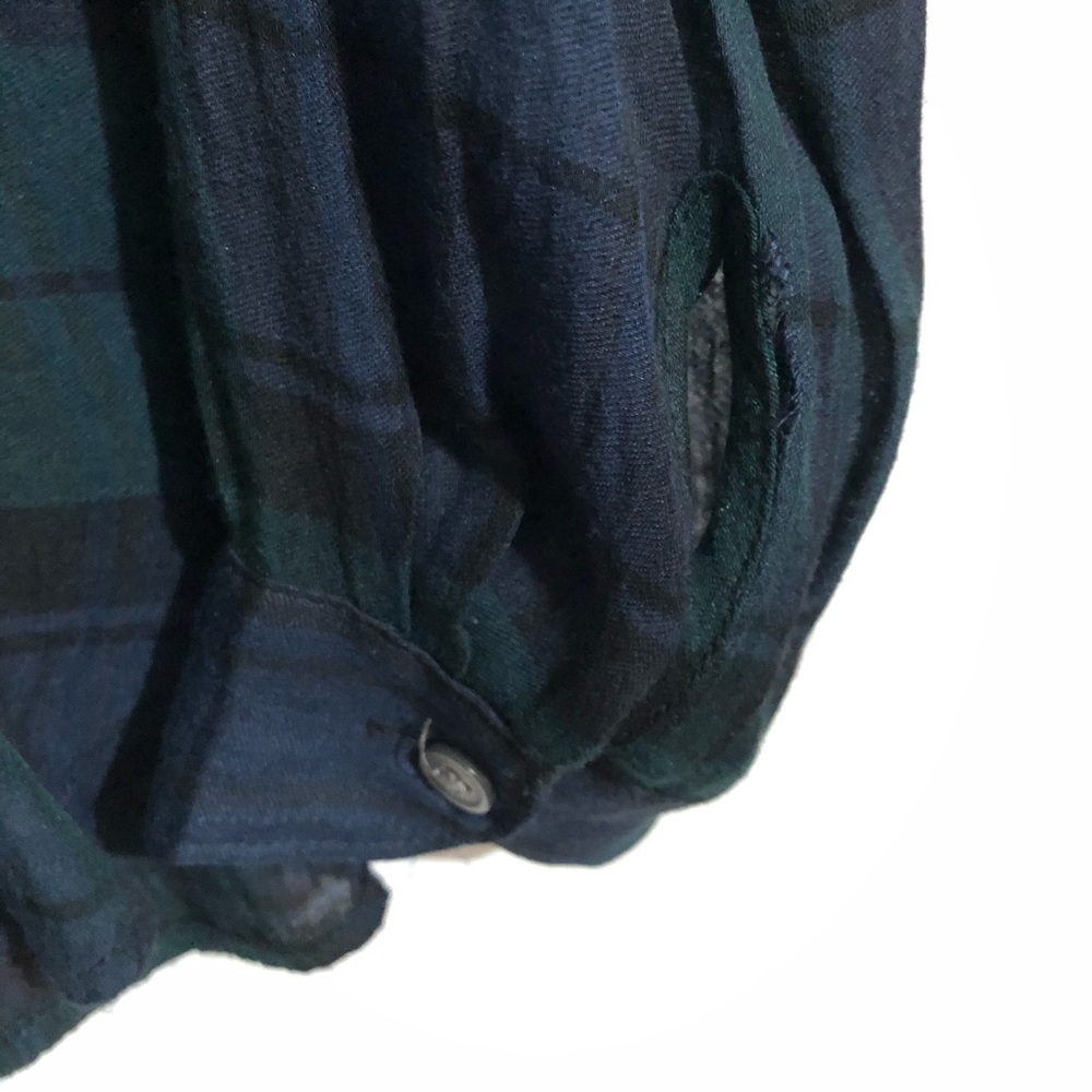 LOFT | Blue & Green💘Plaid - Picture 8 of 10